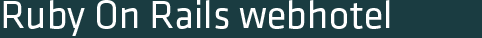 Webhoteller med PHP eller Ruby On Rails